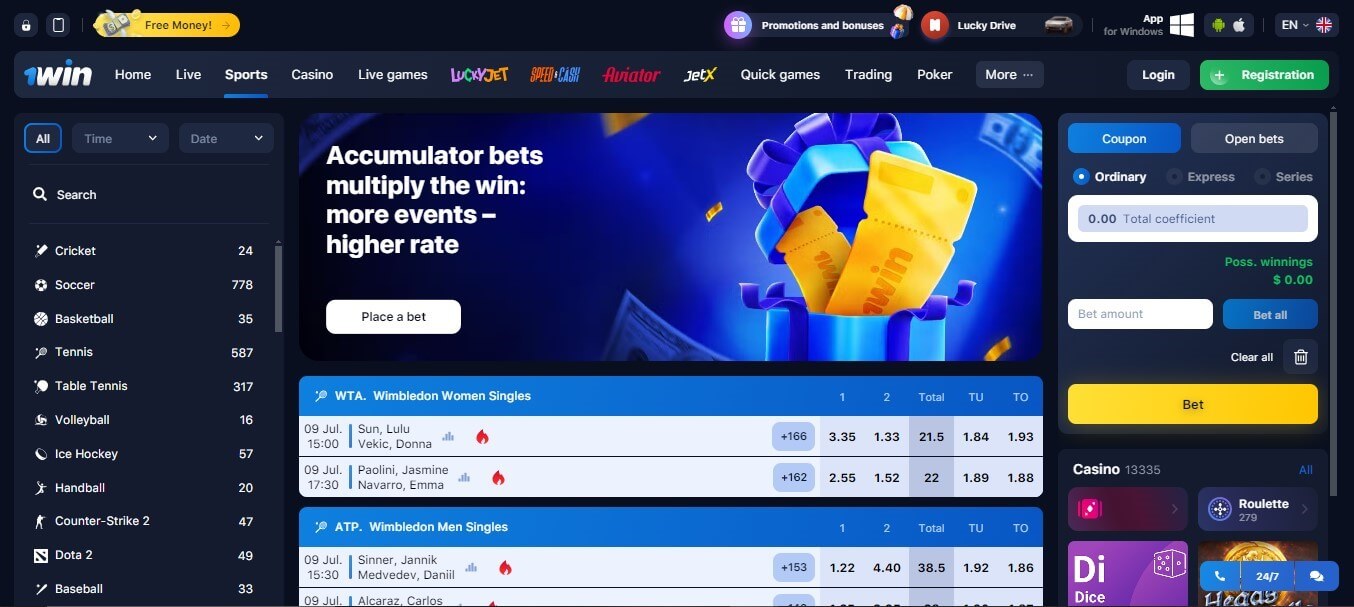 1win Bonus