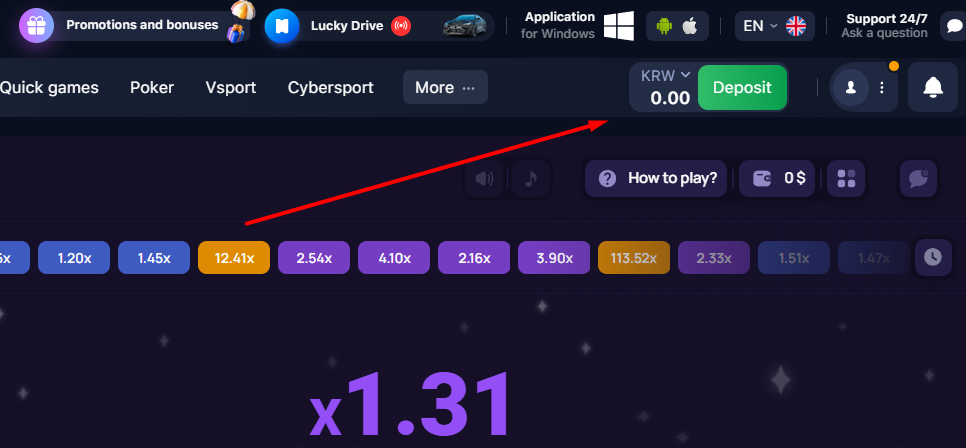 1win lucky jet online